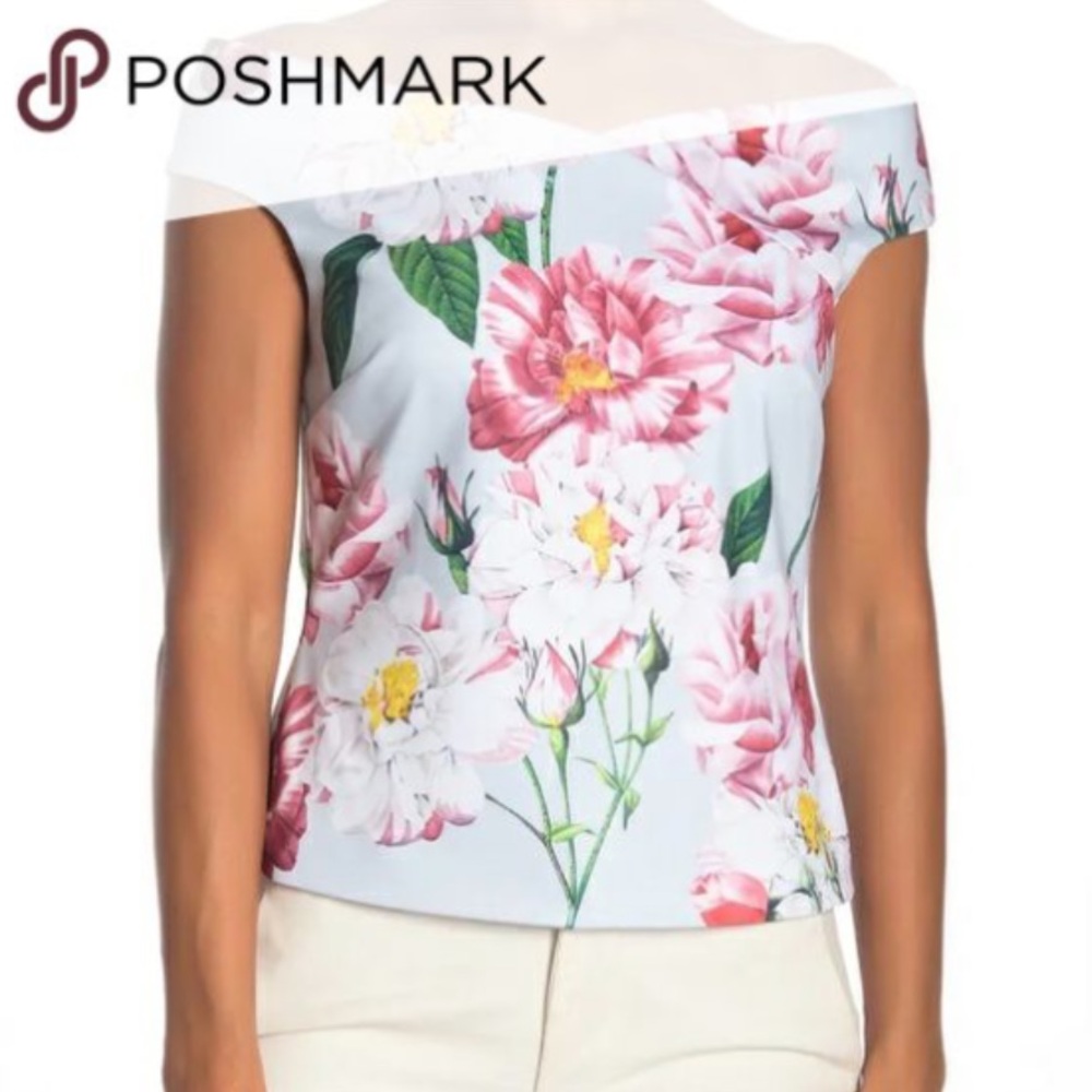 TED BAKER Floral Pink Sleeveless Top 2 - Picture 3 of 11